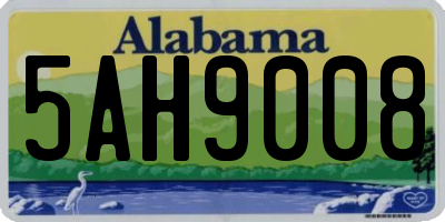 AL license plate 5AH9008
