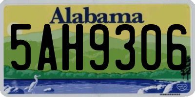 AL license plate 5AH9306