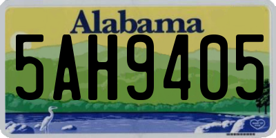 AL license plate 5AH9405