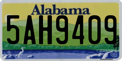 AL license plate 5AH9409