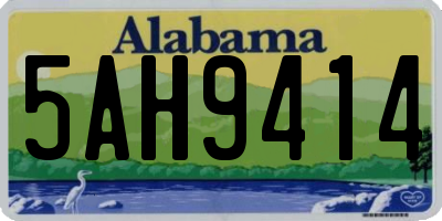 AL license plate 5AH9414