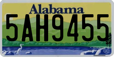 AL license plate 5AH9455