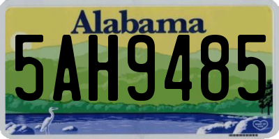 AL license plate 5AH9485