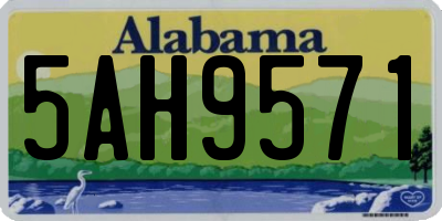 AL license plate 5AH9571