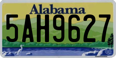 AL license plate 5AH9627