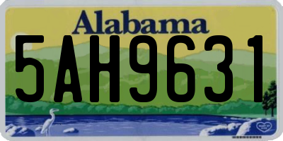 AL license plate 5AH9631