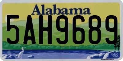 AL license plate 5AH9689