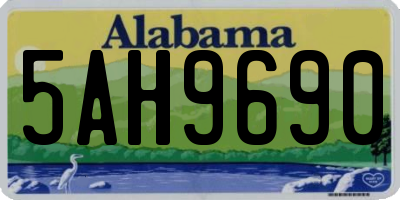 AL license plate 5AH9690