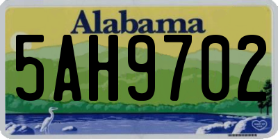 AL license plate 5AH9702