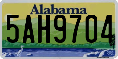 AL license plate 5AH9704