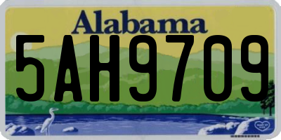 AL license plate 5AH9709