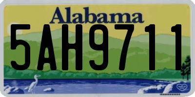 AL license plate 5AH9711