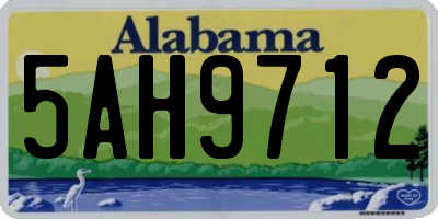 AL license plate 5AH9712