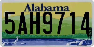 AL license plate 5AH9714