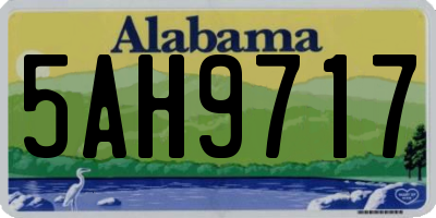 AL license plate 5AH9717