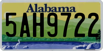 AL license plate 5AH9722
