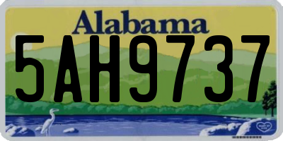 AL license plate 5AH9737