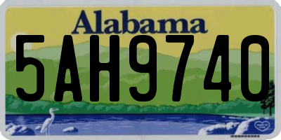 AL license plate 5AH9740