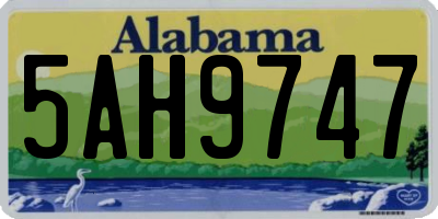 AL license plate 5AH9747