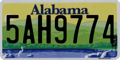AL license plate 5AH9774