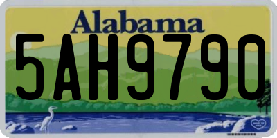 AL license plate 5AH9790
