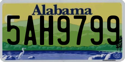 AL license plate 5AH9799