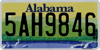 AL license plate 5AH9846