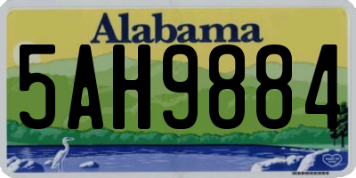 AL license plate 5AH9884