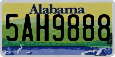 AL license plate 5AH9888