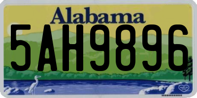 AL license plate 5AH9896