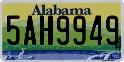 AL license plate 5AH9949