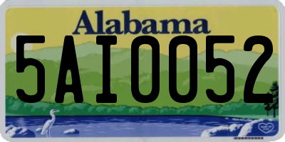 AL license plate 5AI0052