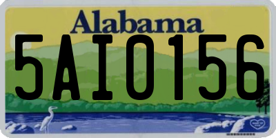 AL license plate 5AI0156
