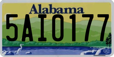AL license plate 5AI0177