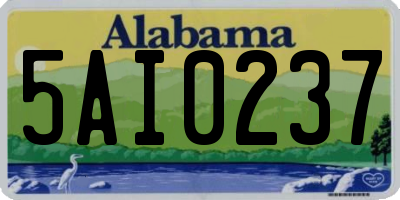 AL license plate 5AI0237
