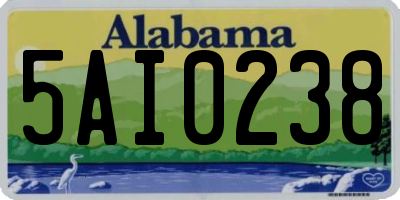 AL license plate 5AI0238