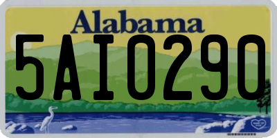AL license plate 5AI0290
