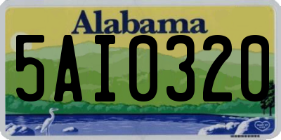 AL license plate 5AI0320