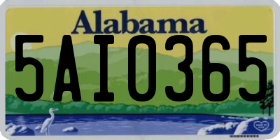 AL license plate 5AI0365