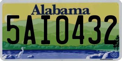 AL license plate 5AI0432