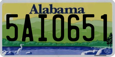 AL license plate 5AI0651
