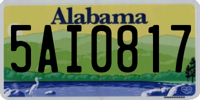 AL license plate 5AI0817