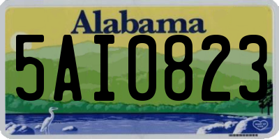 AL license plate 5AI0823