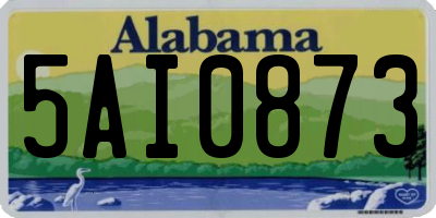 AL license plate 5AI0873