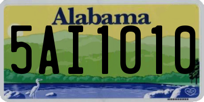 AL license plate 5AI1010