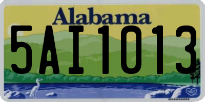 AL license plate 5AI1013