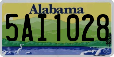 AL license plate 5AI1028