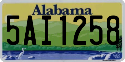AL license plate 5AI1258