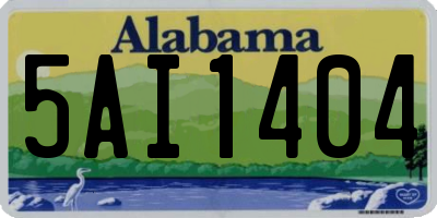 AL license plate 5AI1404