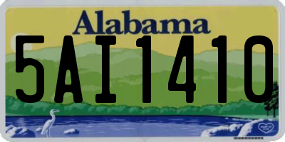 AL license plate 5AI1410
